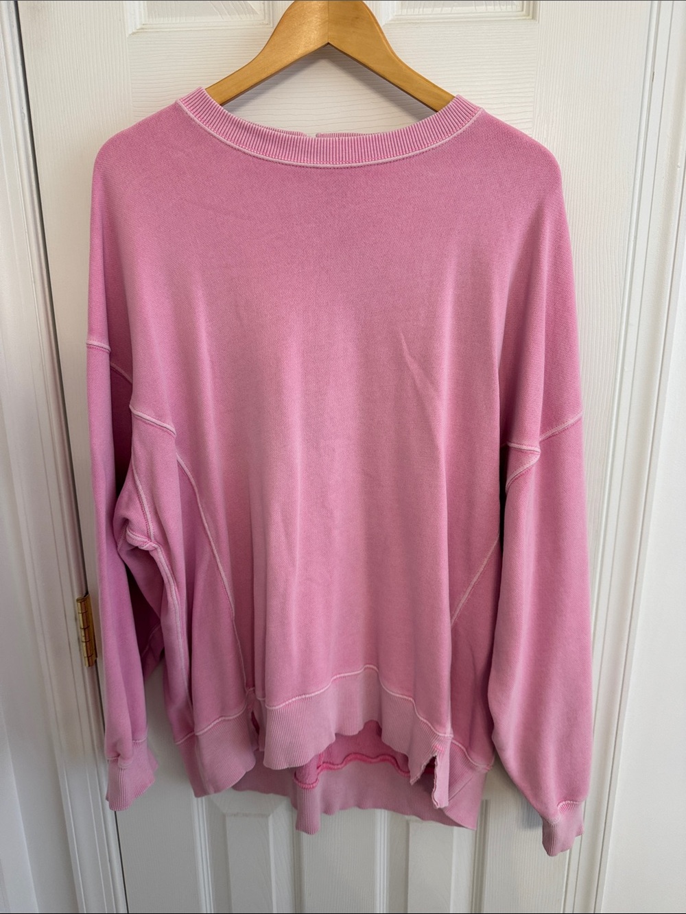 aerie Oversized Dusty Pink Crewneck Sweater